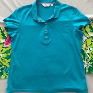 Bobby Jones Clover Collection Womens Golf Shirt  Size L